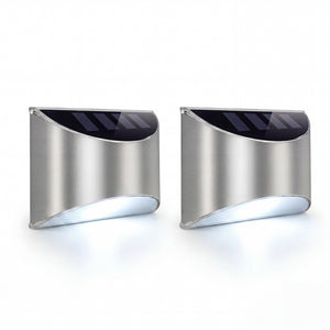Pack of 2 Solar Fence Lights – Lucent LED Wall Lights