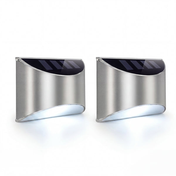 Pack of 2 Solar Fence Lights – Lucent LED Wall Lights