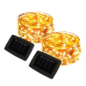 Pack of 2 20m Solar Fairy Lights – 100 LEDs Each