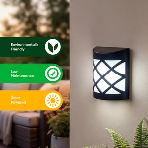 Pack of 4 Solar Fence Lights – Deck, Fence & Wall LED Lights