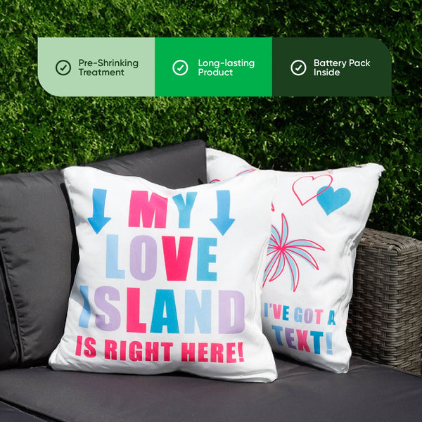 Pack of 2 My Love Island Cushion Covers