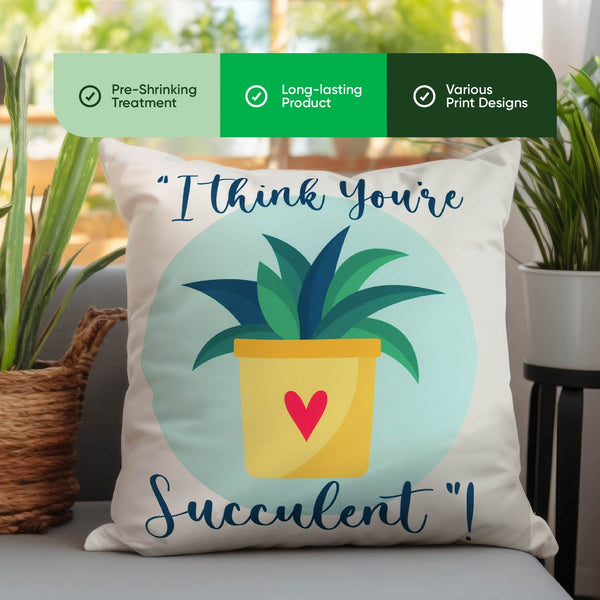 Pack of 2 Succulent Cushion Covers
