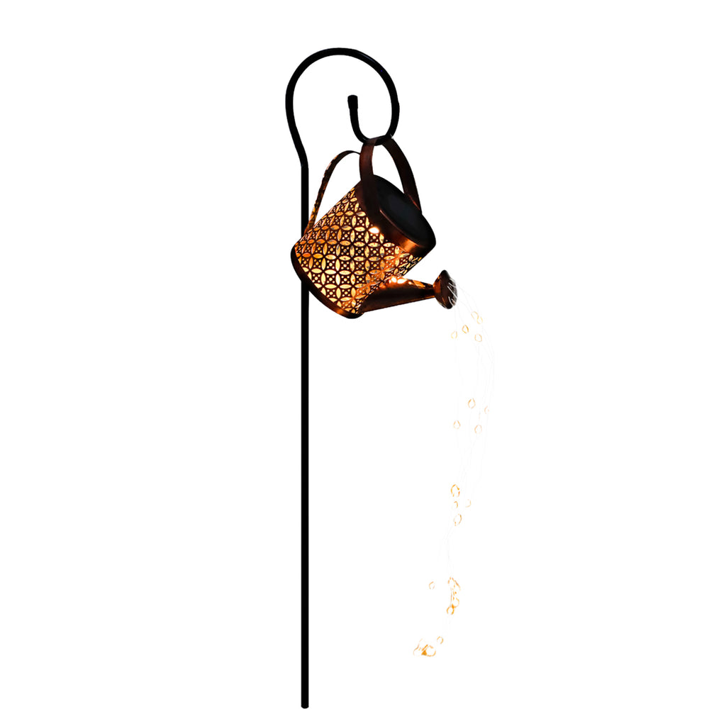 Solar Stake Light – Watering Can Cascade LED Garden Light