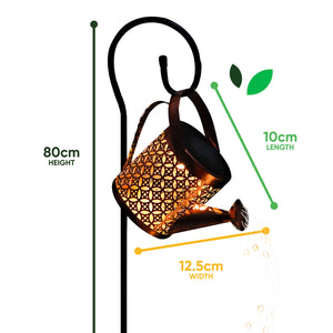Solar Stake Light – Watering Can Cascade LED Garden Light