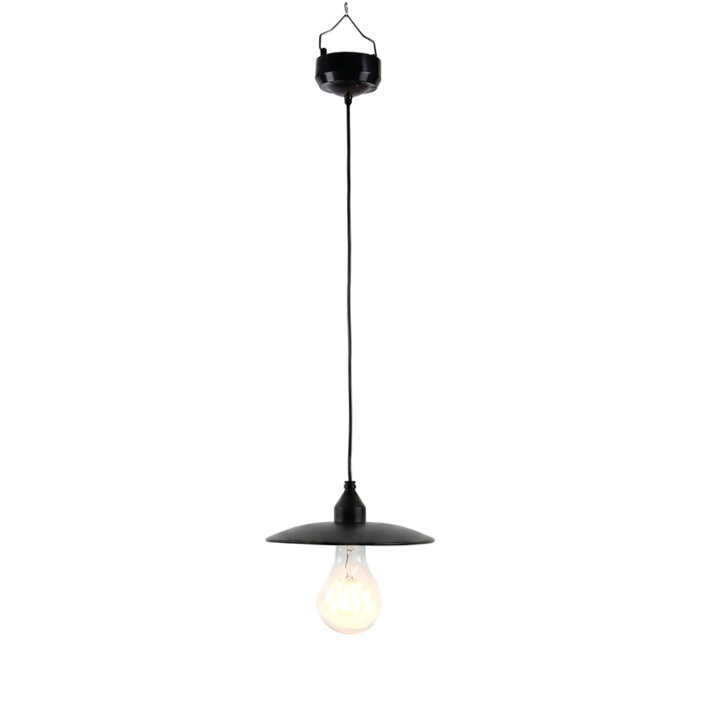 Timeless Hanging Solar Lamp – Vintage Style Outdoor Lantern with Warm White LED Filament