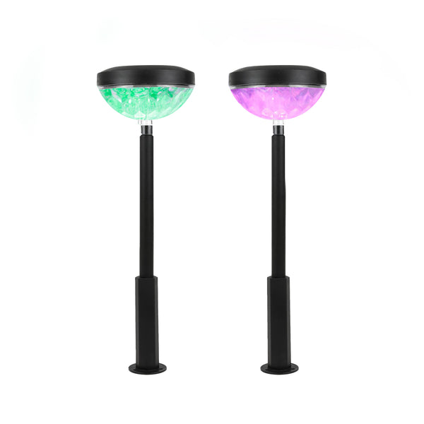 Pack of 2 Multi-Coloured Solar LED Garden Stake Lights