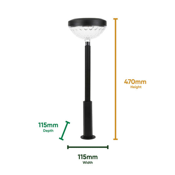 Pack of 2 Multi-Coloured Solar LED Garden Stake Lights