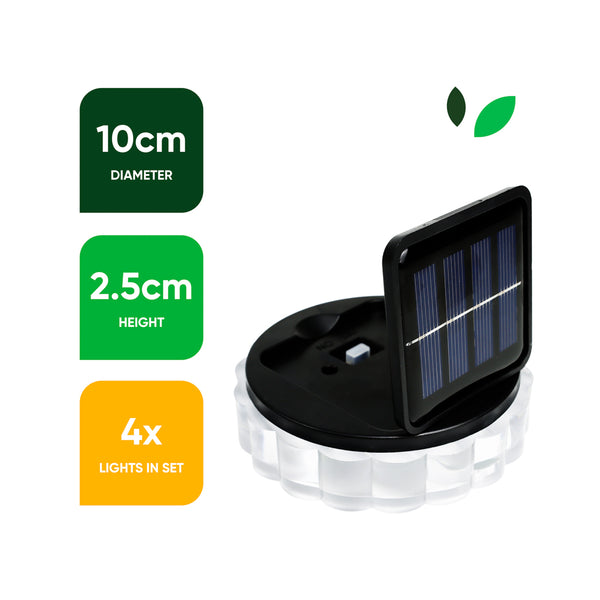 Solar Fence Lights – Star LED Wall Lights Pack of 4