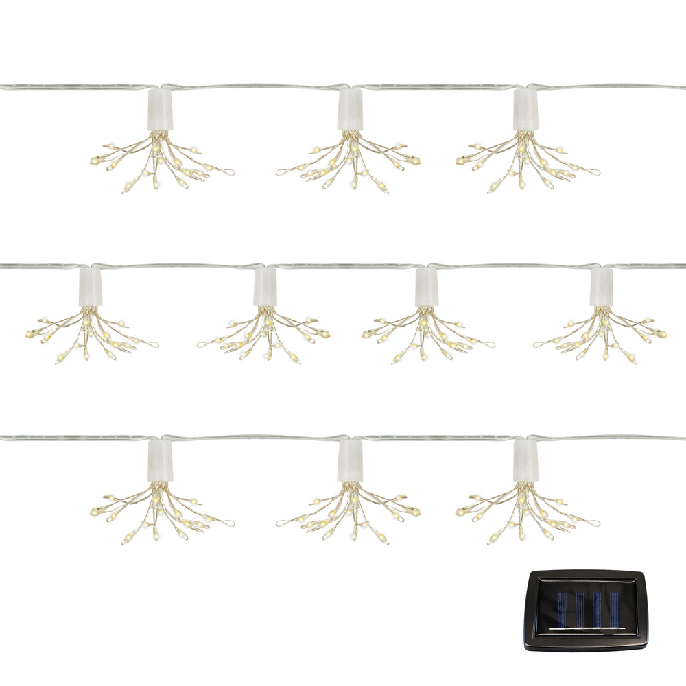 10-Piece Solar String Lights – 2m Solar Starburst LED Lights