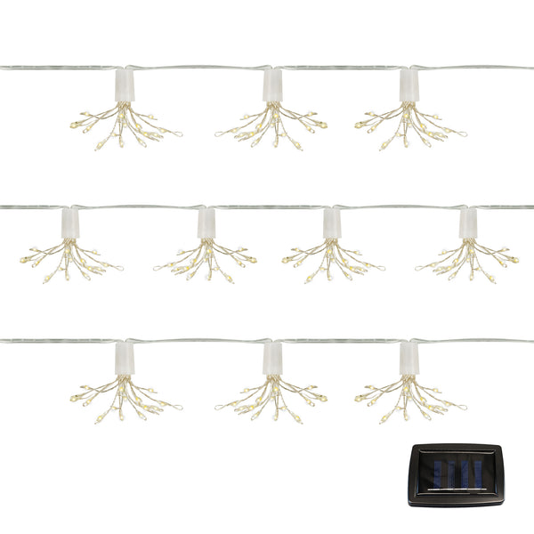 10-Piece Solar String Lights – 2m Solar Starburst LED Lights