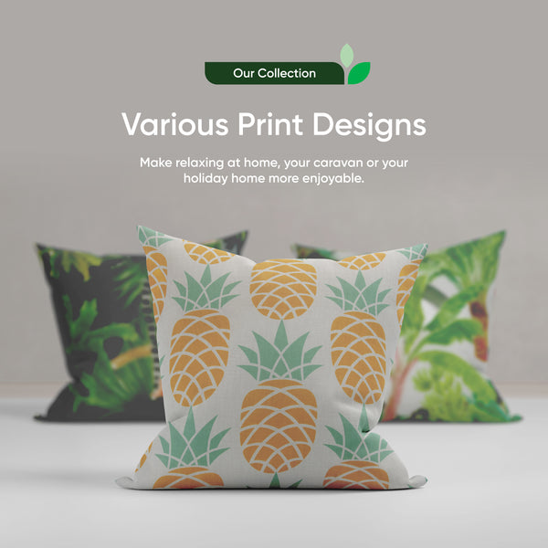 Pair of Outdoor Scatter Cushions - Japanese Floral Design