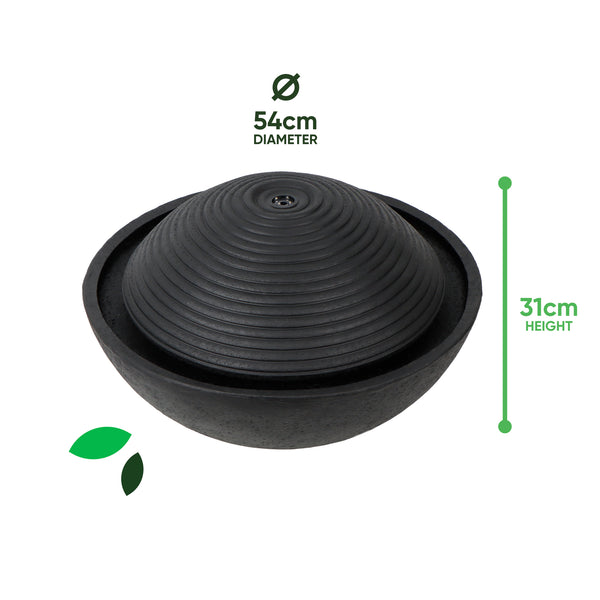 Solar Water Feature – Zen Ripple Dome Fountain with LED Lights & Battery Backup