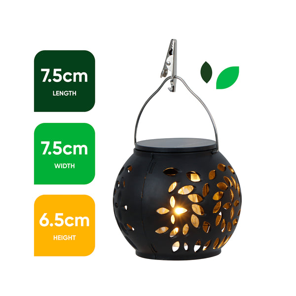 Pack of 4 Hanging Versatile Solar Lanterns – 2-in-1 Tabletop & Hanging LED Garden Lights