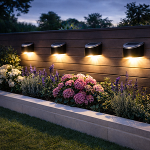 Pack of 4 Solar Fence Lights – Urbane LED Wall Lights