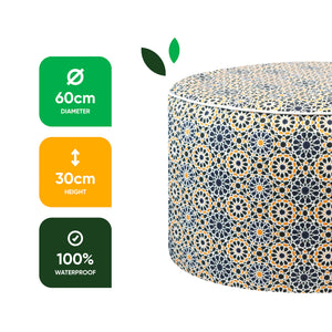Outdoor Pouf Ottoman – Casablanca Inflatable Footstool
