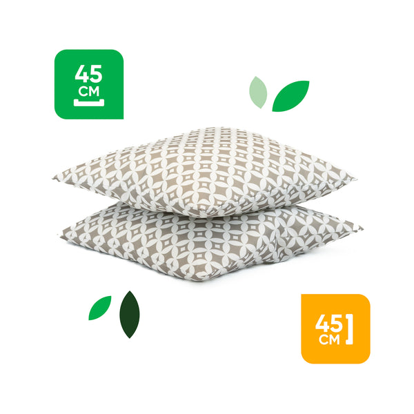 Pair of Outdoor Scatter Cushions – Diamond Design