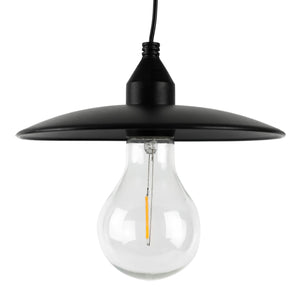Timeless Hanging Solar Lamp – Vintage Style Outdoor Lantern with Warm White LED Filament