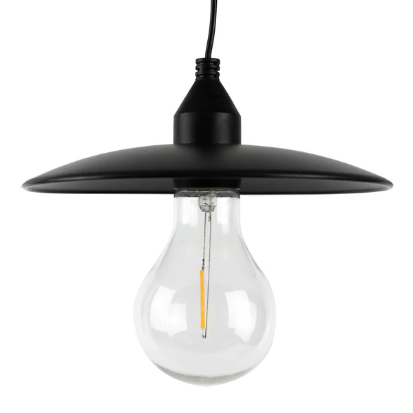 Timeless Hanging Solar Lamp – Vintage Style Outdoor Lantern with Warm White LED Filament