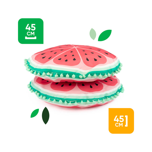 Pair of Outdoor Scatter Cushions – Watermelon Design