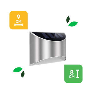 Pack of 2 Solar Fence Lights – Lucent LED Wall Lights