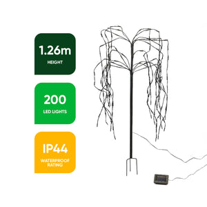 Solar Tree Light – Willow Tree with 200 LED Lights