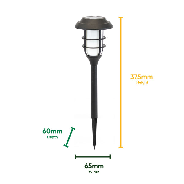 Pack of 4 Solar Stake Lights – Flaming LED Torch Lights