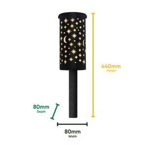 Pack of 4 Solar Stake Lights – Night Sky Lantern LED Lights