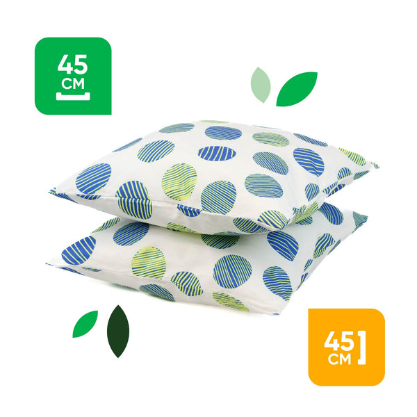 Pair of Outdoor Scatter Cushions – Polka Dot Design