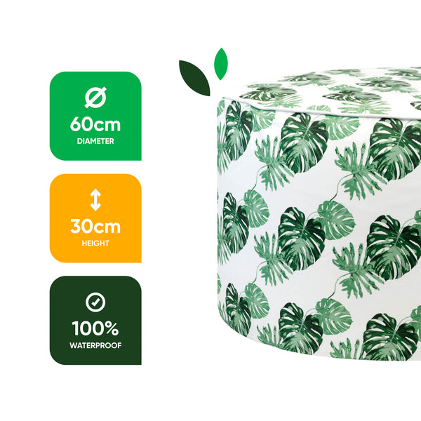 Outdoor Pouf Ottoman – Bali Inflatable Footstool