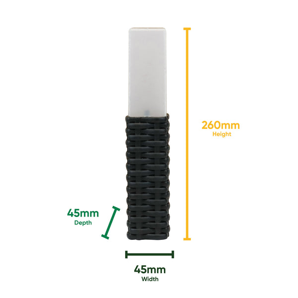 Pack of 4 Solar Stake Lights – Rattan Effect LED Lights