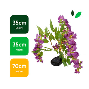 Solar Wisteria Stake Light – 10 Warm White LED Garden Light