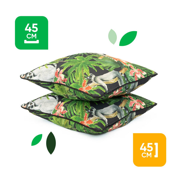 Pair of Outdoor Scatter Cushions – Lemur Design