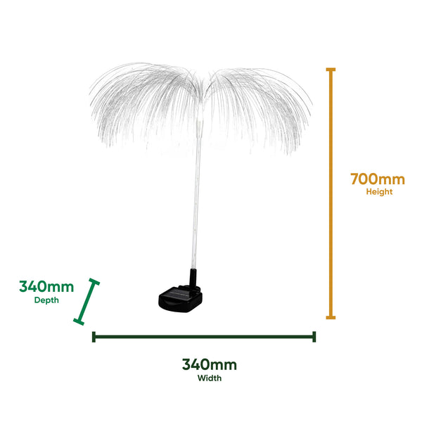 Pack of 4 Solar Jellyfish Stake Lights – Colour Changing LED Garden Lights