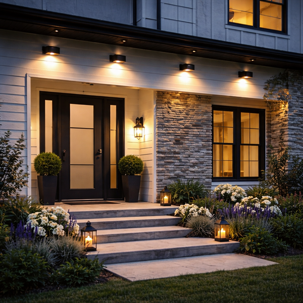 Pack of 4 Solar Fence Lights – Urbane LED Wall Lights
