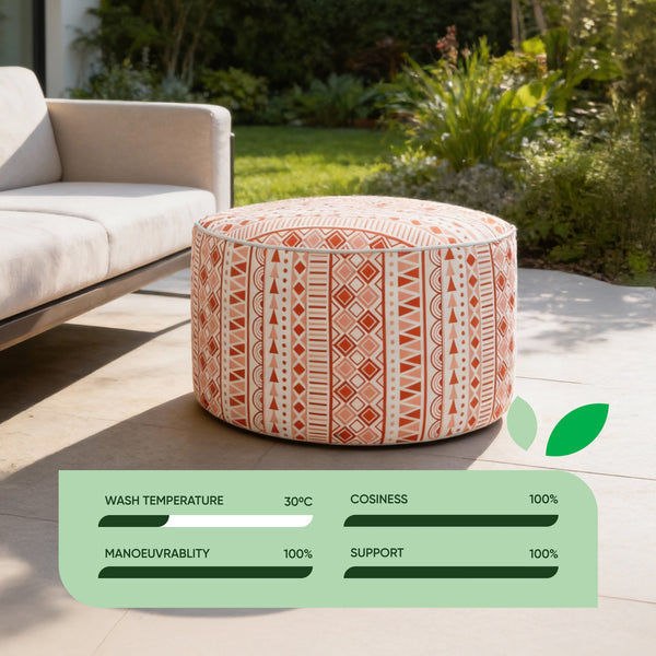 Outdoor Pouf Ottoman – Morocco Cube Inflatable Footstool
