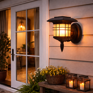 Solar Lantern – Triple Mount Flicker Flame LED Light