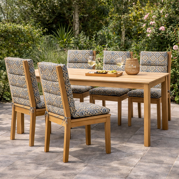 Pair of Outdoor Seat Cushion – Casablanca Full Length Chair