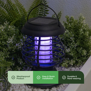 Solar Lantern – 2-in-1 Flame Effect Light & Bug Zapper