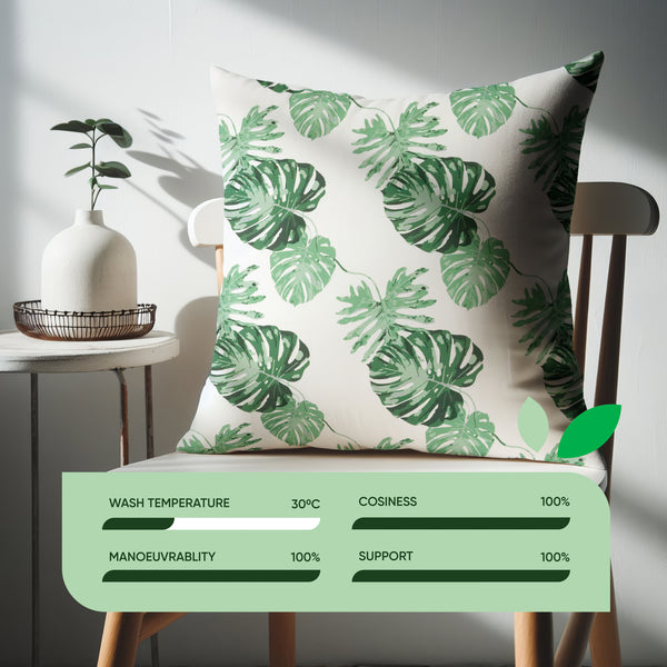 Pair of Outdoor Scatter Cushions – Bali Leaf Design