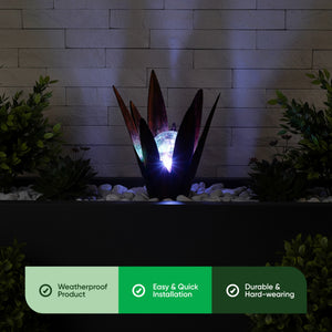 Solar Agave Stake Light – Colour Changing Desert Glow LED Garden Light