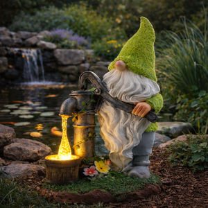 Solar Garden Ornament – Gonk Statue with LED Light