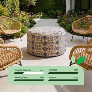 Outdoor Pouf Ottoman – Casablanca Inflatable Footstool
