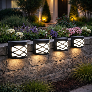 Pack of 4 Solar Fence Lights – Deck, Fence & Wall LED Lights