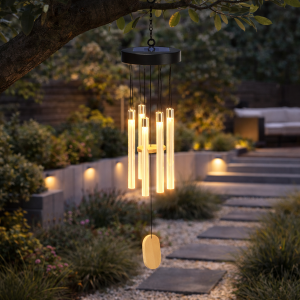 Solar Wind Chime – Colour Changing LED Hanging Light