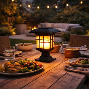 Solar Lantern – Triple Mount Flicker Flame LED Light