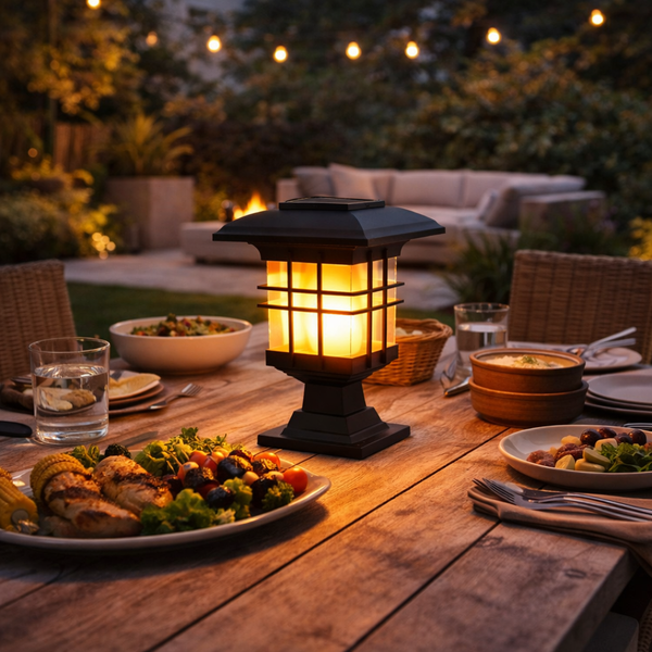 Solar Lantern – Triple Mount Flicker Flame LED Light