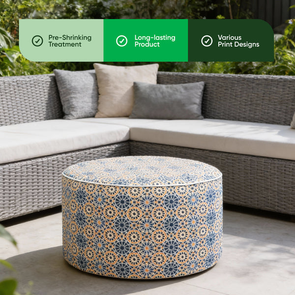 Outdoor Pouf Ottoman – Casablanca Inflatable Footstool