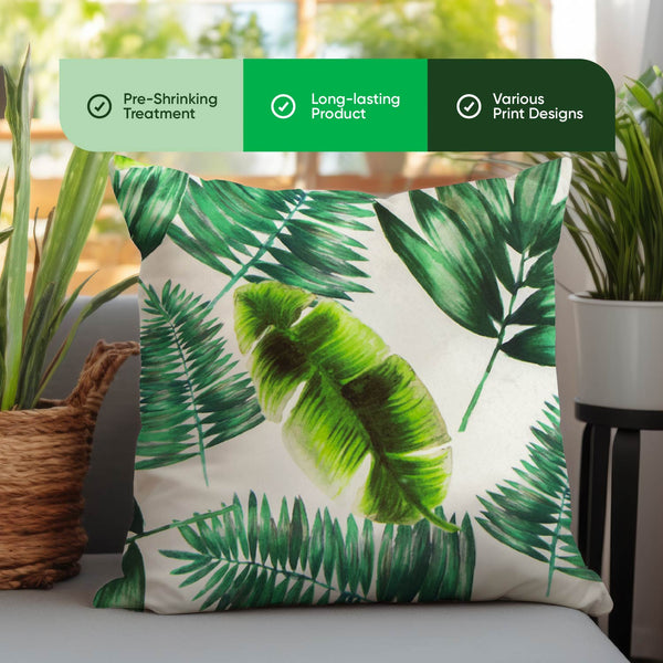 Pair of Outdoor Scatter Cushions – Botanical Green Design