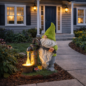 Solar Garden Ornament – Gonk Statue with LED Light