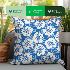 Pair of Outdoor Scatter Cushions – Blue Hawaiian Design
